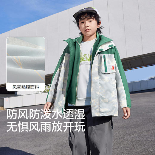 【风壳衣商场同款】巴拉巴拉男外套儿童上衣2025新款秋户外两件套 商品图3