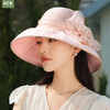 【预售3天】贵气优雅欧根纱防晒帽夏季女士户外防紫外线花朵遮阳帽妈妈太阳帽A17-1-3-M3394 商品缩略图4