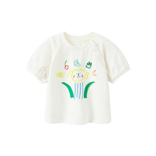 【纯棉】迷你巴拉女童短袖T亲肤宝宝不闷汗纯棉甜美T恤 商品图4