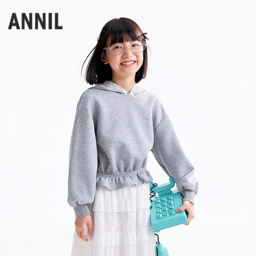 【实体店同款】女童带帽卫衣秋季新款安奈儿童装AG531305 商品图1
