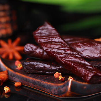 百草味 风干牛肉50g/袋 内蒙古特产原味手撕牛肉干肉脯休闲零食 /休闲食品 /肉类零食 /牛肉类 商品图1