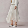 【林栖设计小店】绣花半身裙优雅百搭不规则设计宽松2025秋季新款裙子女F1953216 商品缩略图4