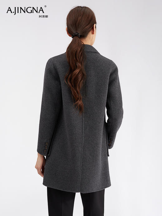 【商城同款】阿菁娜一手长百搭通勤羊毛大衣F30D211022 商品图2