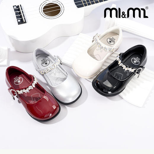 M1&M2钻蝶方头皮鞋M515A2080 商品图4