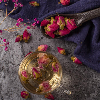 虎标  中国香港品牌花草茶 平阴重瓣玫瑰花 100g/罐装 /水饮冲调 /花草/养生茶 /代用茶/花草茶 商品图2