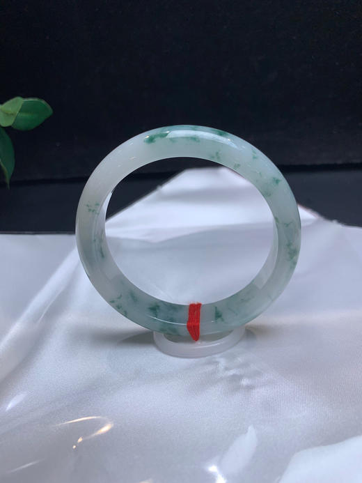 620674，54.3飘花手镯，满圈飘清新蓝花，均匀干净、很秀气 商品图1