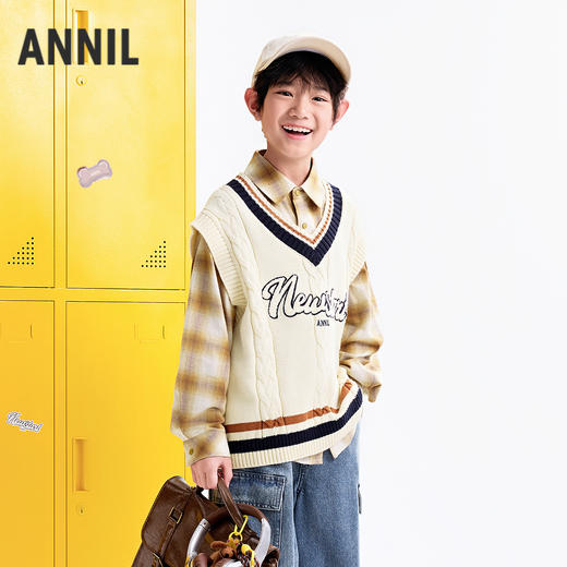 【实体店同款】男童背心秋季新款安奈儿童装AB532101 商品图2