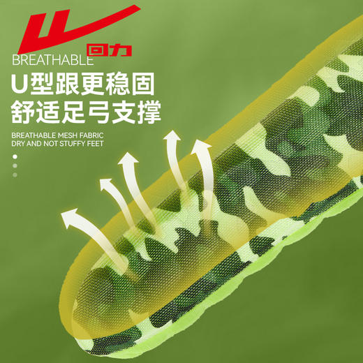 回力运动艾草鞋垫男吸汗软夏季军训久站不累女款透气减震弹踩屎感hl7071 商品图1