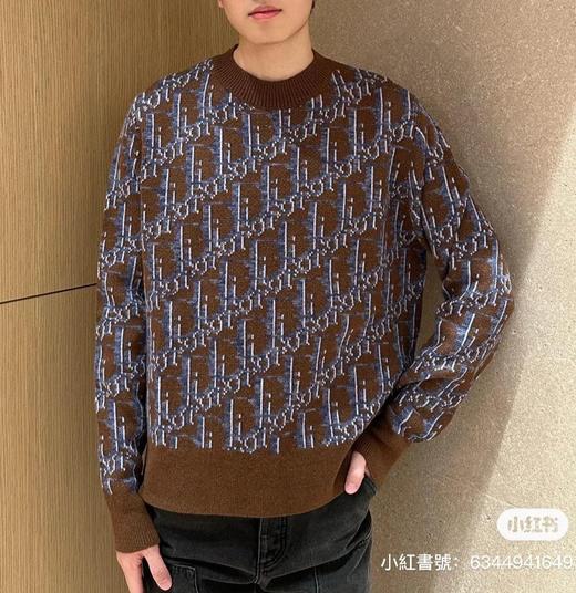 男款圆领长袖針織提花毛衣010 商品图2