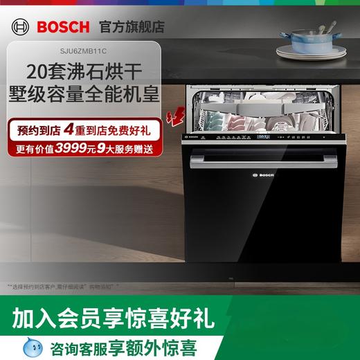 博世（BOSCH）博世20套墅级容量 国家级双认证洗碗机 110°密闭沸石烘干 母婴级除菌 240H储存Z10 PlUS SJU6ZMB11C 商品图0