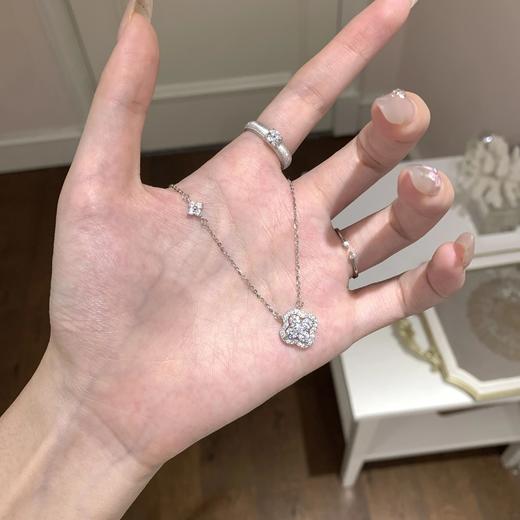 ✨气质与颜值并存【闪耀四叶草项链】巴黎夜曲 通体s925银 简约高级闪耀~着实好美💕 商品图1