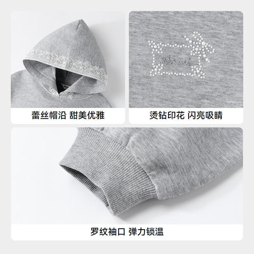 【实体店同款】女童带帽卫衣秋季新款安奈儿童装AG531305 商品图4