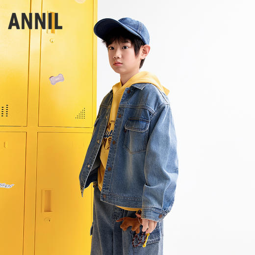 【实体店同款】男童牛仔外套秋季新款安奈儿童装AB535017 商品图1