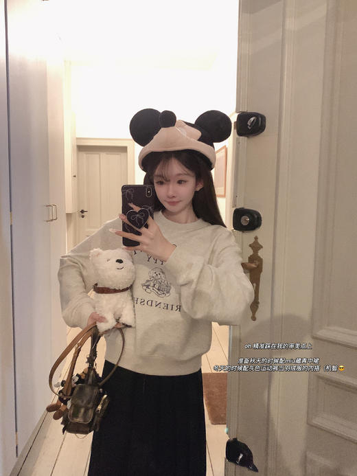 金蘑菇菇 少女百货店 早秋卫衣/百搭宽松减龄卫衣 商品图8