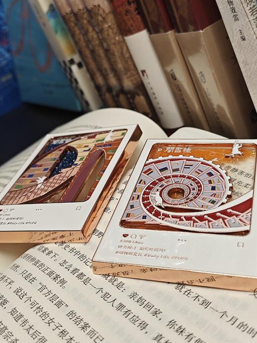 钟书阁文创拍立得旅行箱流沙冰箱贴深圳都江堰旅行打卡礼物系列 商品图3