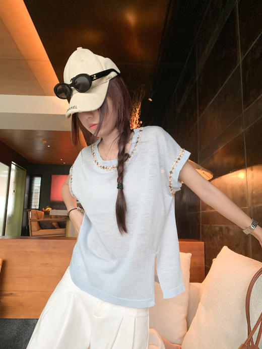 <曾小咸推荐>现货秒杀！卖完不补 ！微信打折价！正肩圆领百搭短袖 日常 119.99 立减50 秒杀69.99！ 商品图11