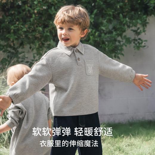 【宝宝服饰】嫚熙童装2025新款卫衣秋款男童上衣男宝T恤 商品图3