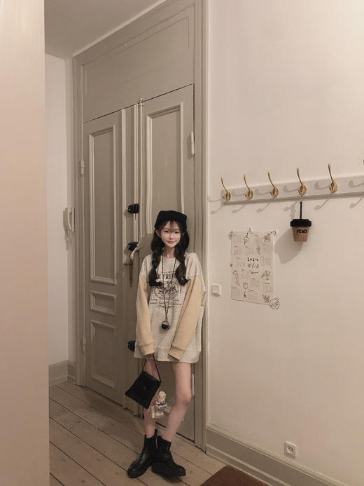 金蘑菇菇 少女百货店 早秋卫衣/百搭宽松减龄卫衣 商品图10