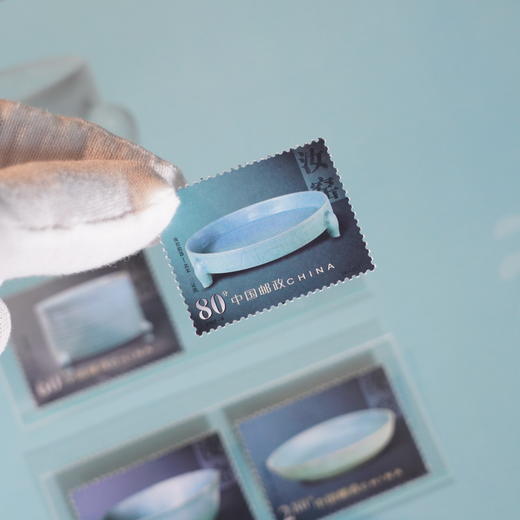 《中轴国宝》紫禁城十大国宝珍邮册 5枚藏书票+80枚珍邮 商品图4