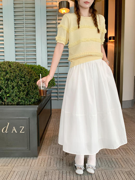 【149元任选2件】最后一波现货！温柔风黄色蕾丝花边短袖 商品图9