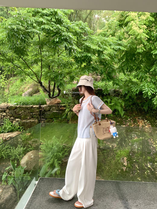 <曾小咸推荐>现货秒杀！卖完不补 ！微信打折价！正肩圆领百搭短袖 日常 119.99 立减50 秒杀69.99！ 商品图9