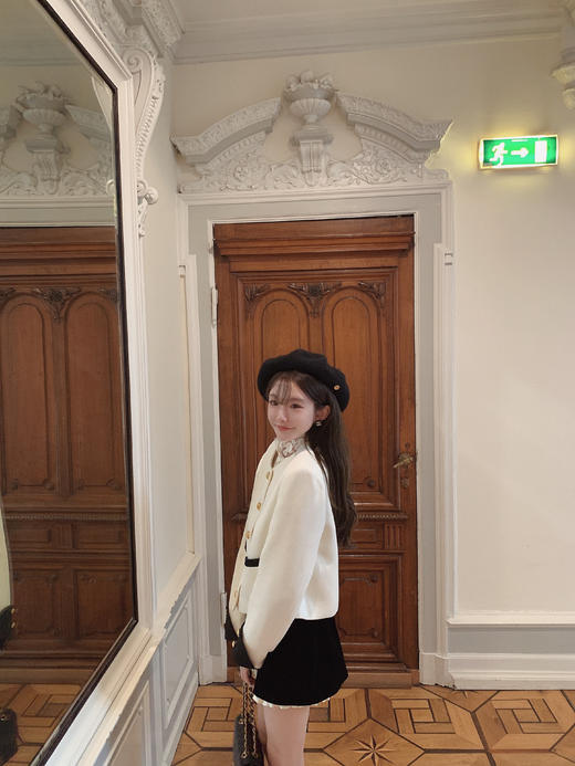 金蘑菇菇 奥斯汀手工坊/白金小香套组 早秋英式精致感时尚套装 商品图8