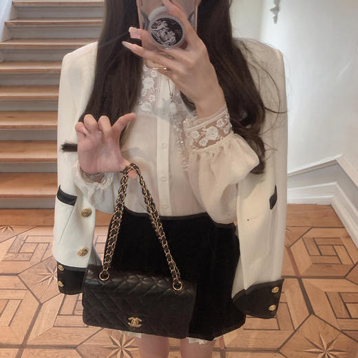 金蘑菇菇 奥斯汀手工坊/白金小香套组 早秋英式精致感时尚套装 商品图2