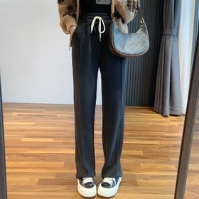 直发 【8716】寒冬不怕冷  高级灰 升级加厚～加绒直筒糯米裤