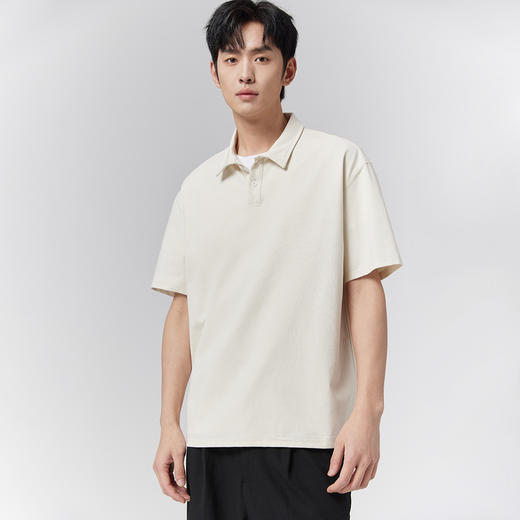 GXG男装【吸湿速干】25夏季凉感透气户外防紫外线宽松短袖男式POLO衫K&C 商品图4