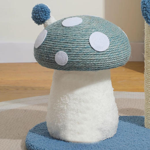 剑麻猫抓板不掉屑蘑菇猫抓柱沙发保护防猫抓小型猫爬架厂家直销 商品图2