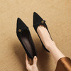 【预售5天】巨好搭~法式羊反绒尖头细跟单鞋女春秋新款气质高跟鞋工作鞋AJ&AJ9903 商品缩略图3