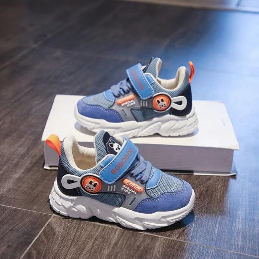 【柔软回弹，防滑耐磨，呵护足部发育！】真软皮宝宝鞋 2025春秋新款 儿童学步鞋 男童女童透气网面 机能运动鞋-QB 商品图2