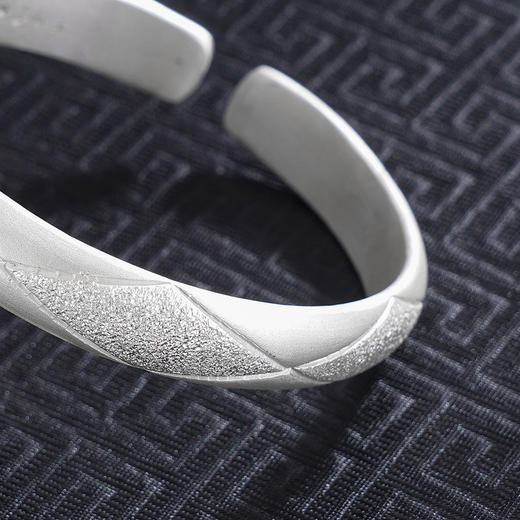 【招财福猫】子佩集S999手工银手镯原创设计【55031142】2506 商品图3