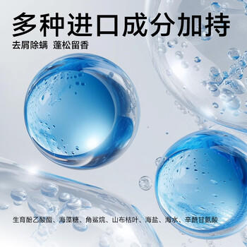 尊蓝男士蓬松去屑洗发水海洋香400g 清爽控油止痒 持久留香洗发膏 /个人护理 /洗发护发 /洗发水 商品图2