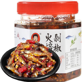 辣小董剁椒火焙鱼288g湖南农家特产香辣柴火鱼零食鱼仔毛毛鱼干即食下饭 /粮油调味 /调味品 /榨菜/酱腌菜 商品图3