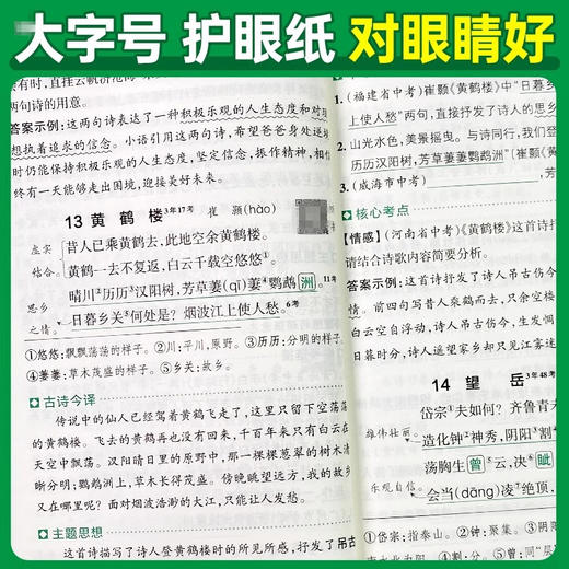 pass绿卡 2026晨读晚练中考必备古诗文60篇 同步古诗文初中语文基础知识手册新课标 商品图3