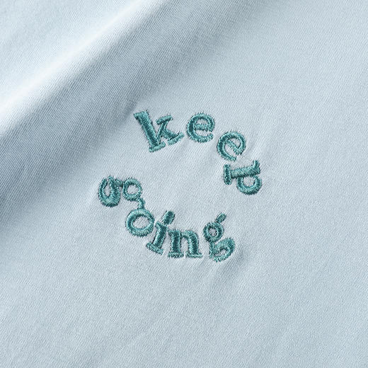 GXG男装【100%棉】25夏季时尚字母刺绣舒适透气男式圆领短袖T恤K&C 商品图8