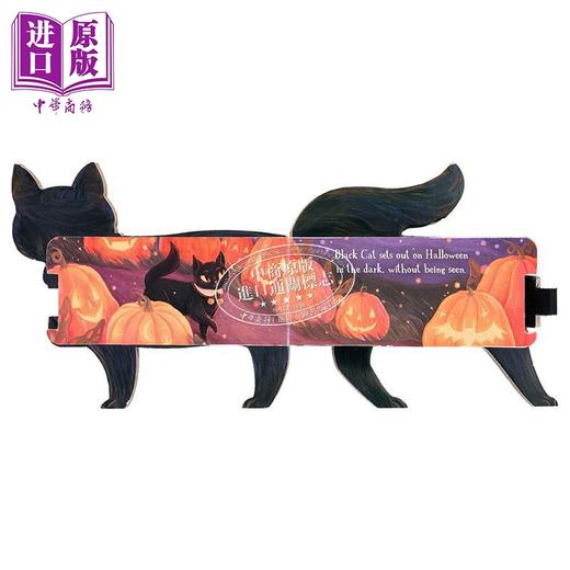 【中商原版】异形书 2册 英文原版儿童纸板书 一只小黑猫One Black Cat+一只小灰兔One Busy Bunny 动物造型绘本 进口低幼童书 商品图1