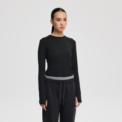 oneup薄款运动弹力修身长袖 商品图2