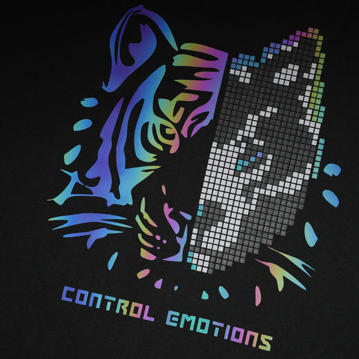 GXG男装【100%棉】夏季潮流虎头印花男士圆领短袖T恤上衣K&C 商品图2