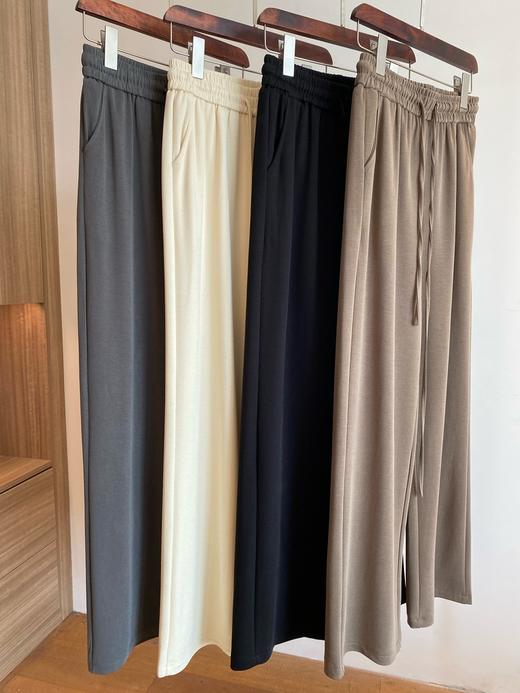 夏季凉皮神裤自带凉感垂顺高腰直筒垂落直流裤 商品图9