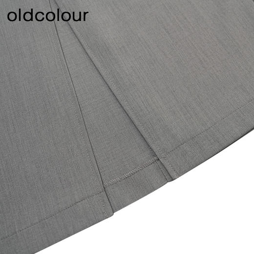 oldcolour商场同款夏款纯色开叉通勤半身裙女GP21063712 商品图3