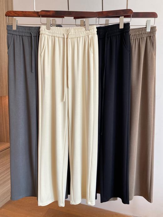 夏季凉皮神裤自带凉感垂顺高腰直筒垂落直流裤 商品图8