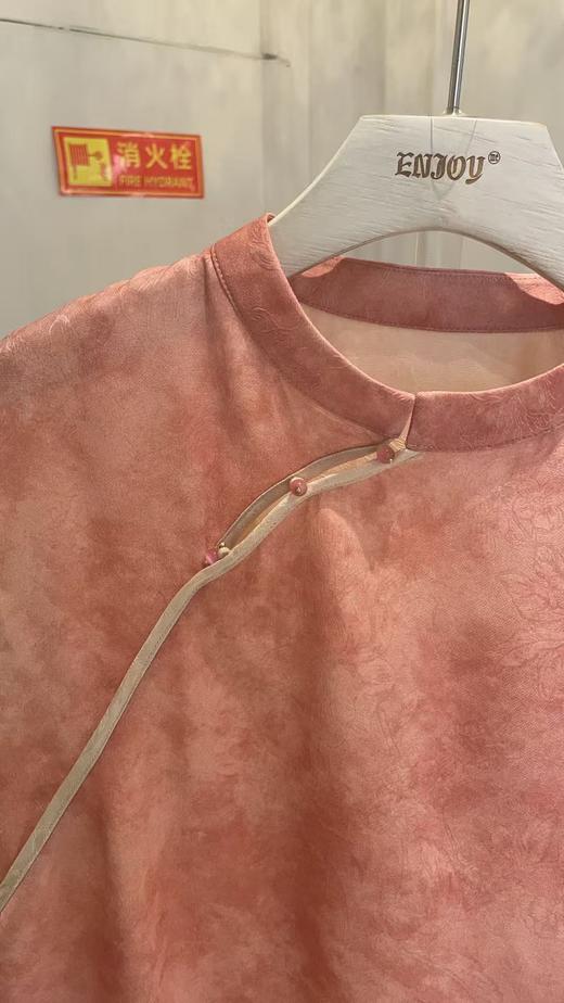 【门店同款】ENJOY夏季云敛-“鸾衿折桂”素茶中式上衣 162793808 商品图1