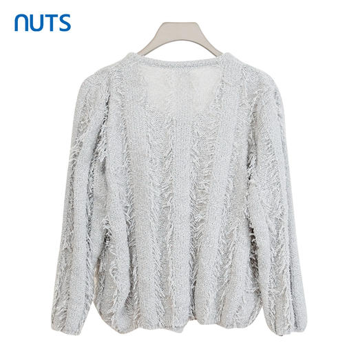 NUTS商场同款春秋季设计感小众气质圆领百搭短外套女4380536A1 商品图3