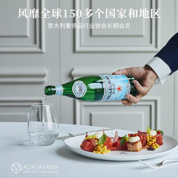 圣培露（S.PELLECRINO）意大利含气天然矿泉水气泡水750ml*12瓶 /水饮冲调 /饮用水 /矿泉水 商品图2