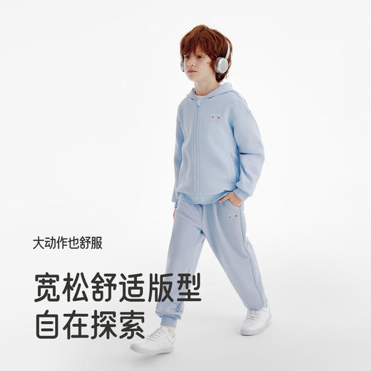 英氏儿童裤子卫裤秋冬男童户外运动休闲长裤中大童四季休闲裤百搭 商品图2