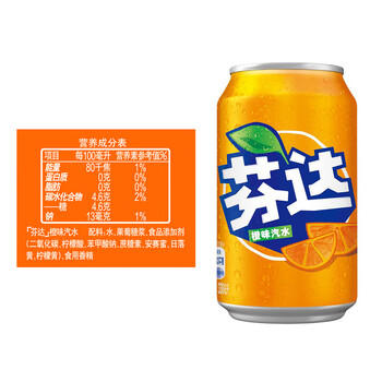 可口可乐（Coca-Cola）可乐+雪碧+芬达 碳酸汽水饮料 330ml*(6+4+2)罐 /水饮冲调 /饮料 /碳酸饮料 商品图4