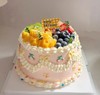 【优品系列】--【可爱花边水果款】女孩、女生生日水果蛋糕 商品缩略图0