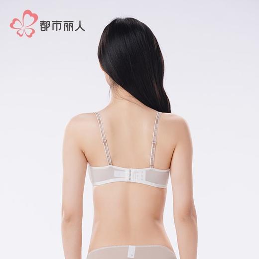 都市丽人内衣女士内衣蕾丝内衣文胸B杯可穿软钢圈三排四扣LBH5F8 商品图5
